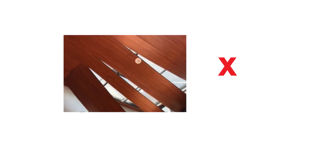 DILARANG PEMASANGAN DIBAWAH KACA